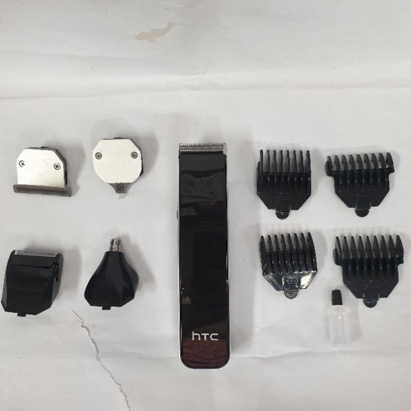 Alat Mesin Cukur Rambut Htc 1201 5in1 Kumis Jenggot Bulu Hidung MultiGroom  Hair Clipper Murah Cas