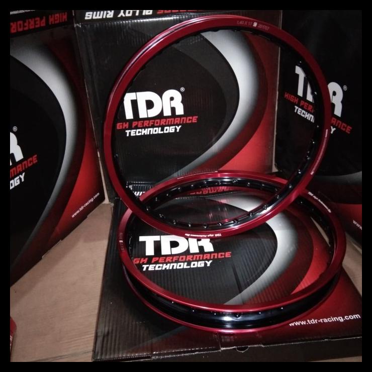 Velg Tdr 140+160 Red Black Ring 17