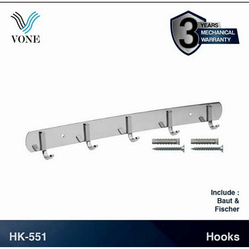 Hook Vone HK-551/Gantungan Baju Vone
