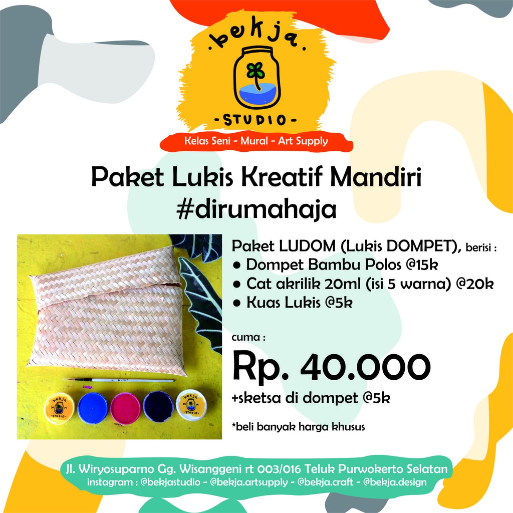 

Paket Lukis (Dompet Bambu)