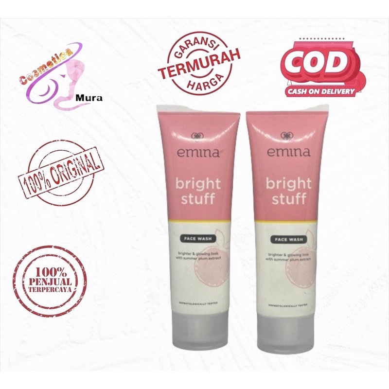 Bright stuff face wash emina - cuci muka emina bright stuff