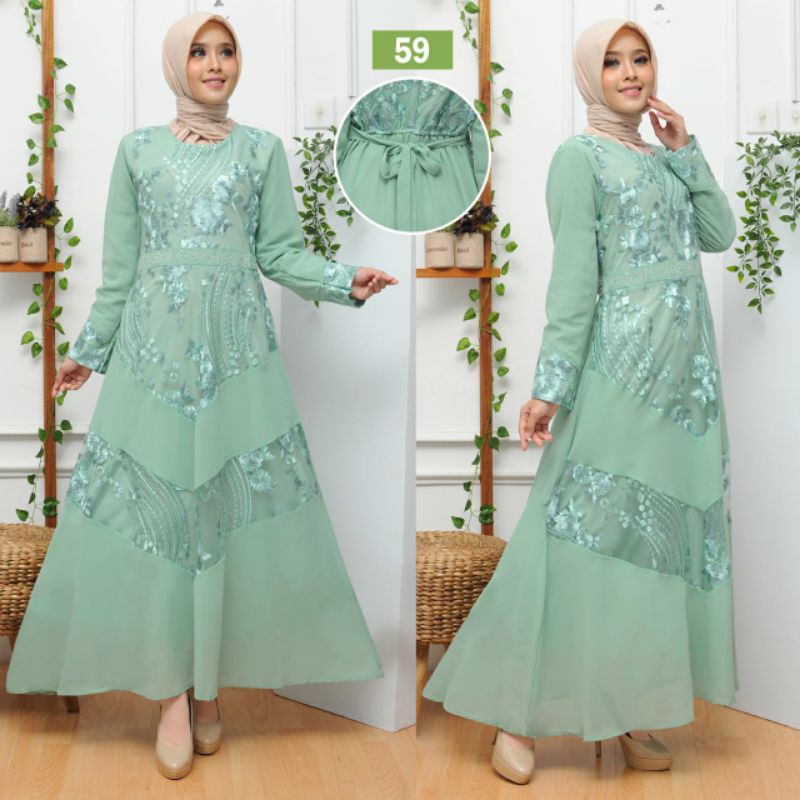 Megaxus88//gamis pesta tille kd 59