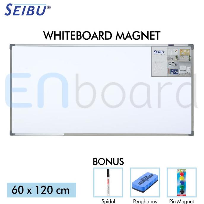 

BAYAR DITEMPAT Papan Tulis Whiteboard Gantung Magnet Single Face Seibu 60 x 120 cm/PULPEN GEL/PULPEN LUCU/PULPEN 1 PACK/PENSIL WARNA/PENSIL 2B/PENGHAPUS JOYKO/PENGHAPUS LUCU/RAUTAN PENSIL PUTAR/RAUTAN ELEKTRIK/SPIDOL WARNA/SPIDOL PERMANEN/SPIDOL