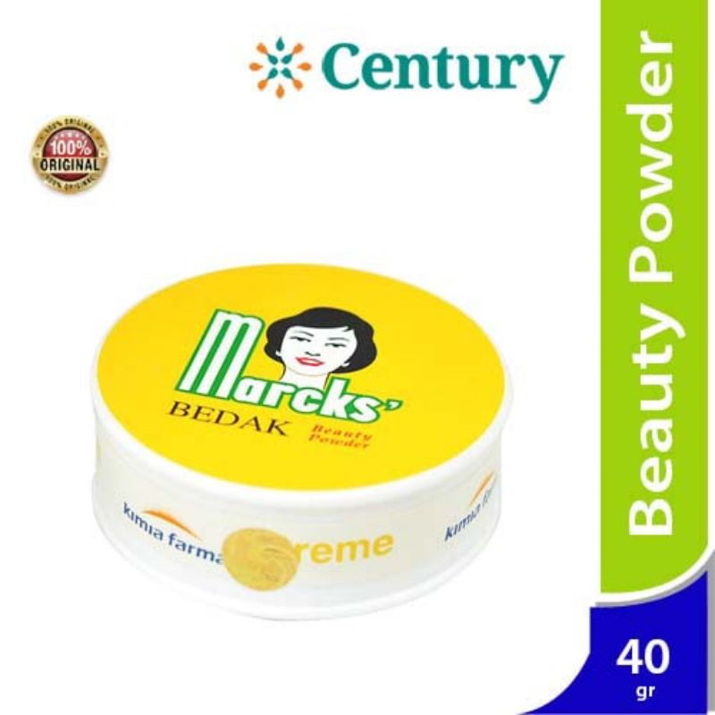 ORIGINAL MARCKS BEDAK BEAUTY POWDER CREME 40 GRAM / BEDAK TABUR MARCKS KLASIK 40 G