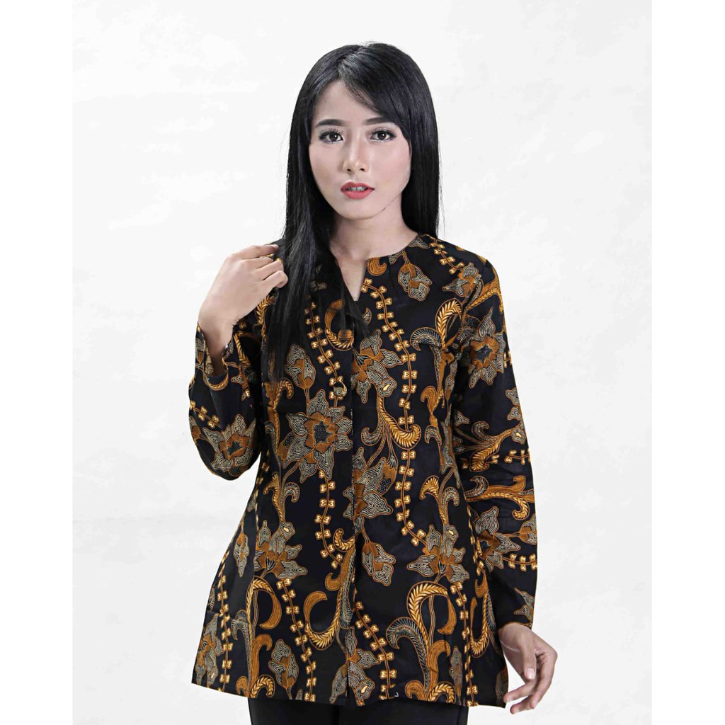 BLOUSE BATIK MOTIF KEMBANG PITA