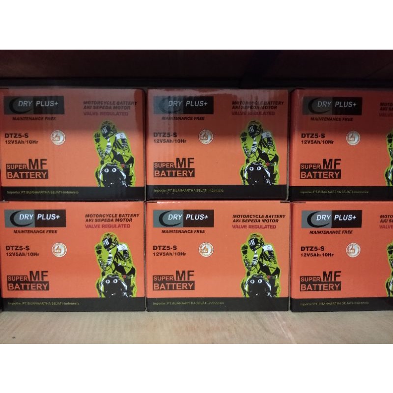 Aki Motor HONDA All New Beat Genio Scoopy Beat Pop Street Absolute Revo Dry Plus GTZ5S CRF 150 CS1 K