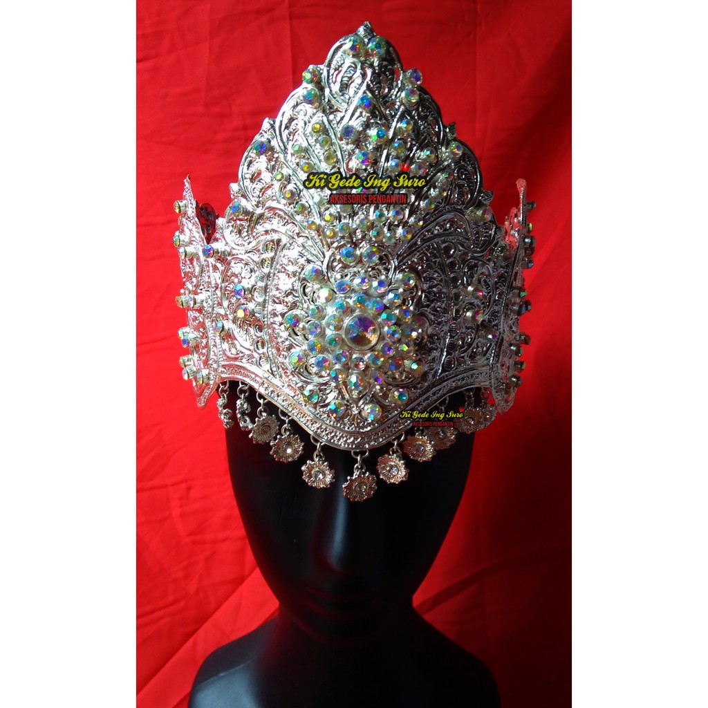 Mahkota Siger Pengantin Sunda Sepuh Perak Ukir Custom/ Siger Kencana/  Siger Tari/ Mahkota Jawa Bali