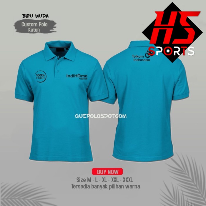 Poloshirt - Kaos Polo Indihome Telkom Indonesia LOGO KECIL