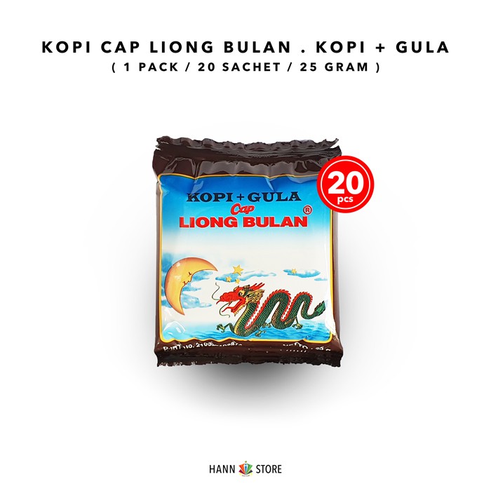 

Kopi Liong Bulan . Kopi + Gula . Kopi Legend dari Bogor! 25gr x 20scht - kkp588