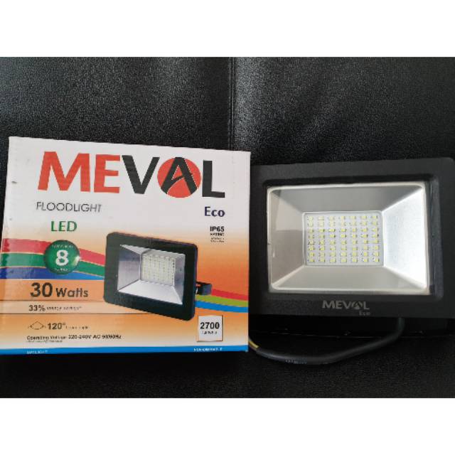 floodlight led sorot lampu meval 30w