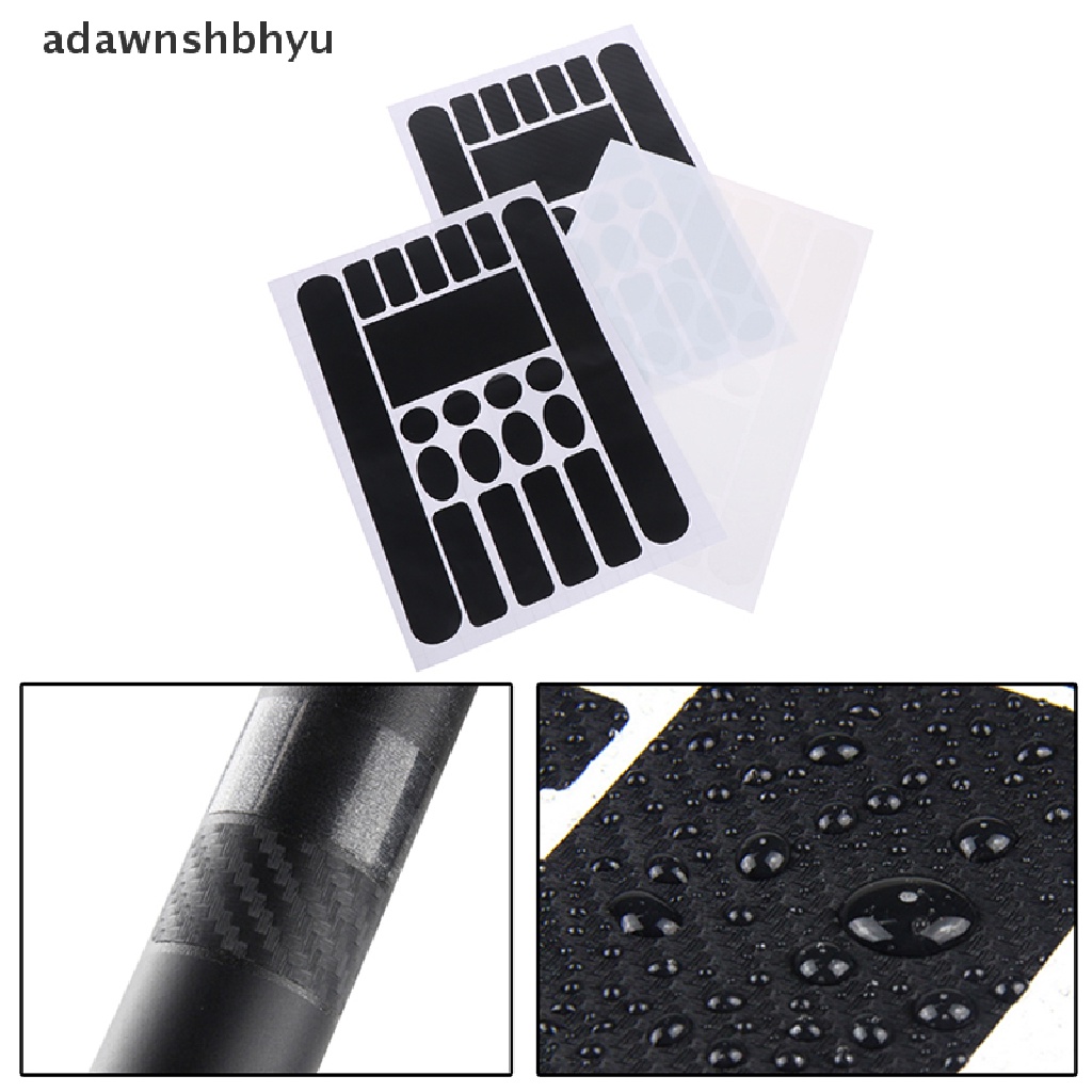 Adawnshbhyu Fashion Bike Chainstay &amp; Frame Protector Stiker Pelindung Sepeda Paster