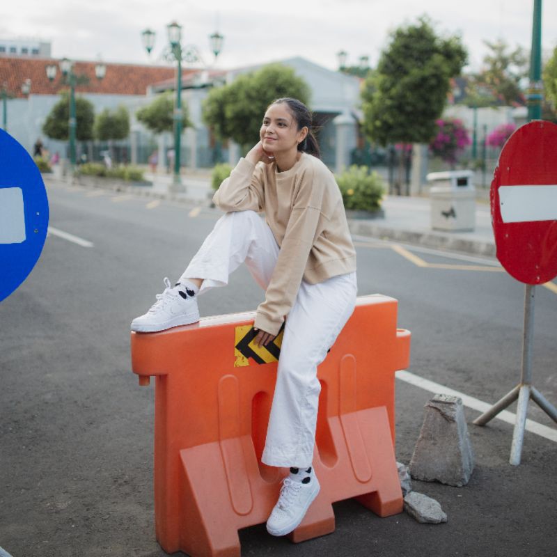 ZANO BASIC Sweater Crop Beach Sand