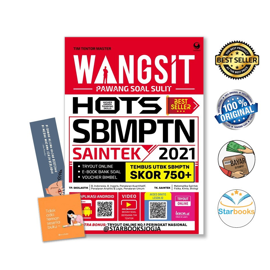 ORI BUKU WANGSIT HOTS UTBK SBMPTN SAINTEK 2021: (PAWANG SOAL SULIT) - GRASINDO