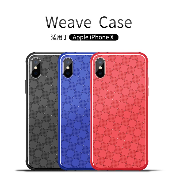 Nillkin TPU Case (Weave Case) - Apple Iphone X / Apple Iphone 10 / Apple Iphone Ten - Blue