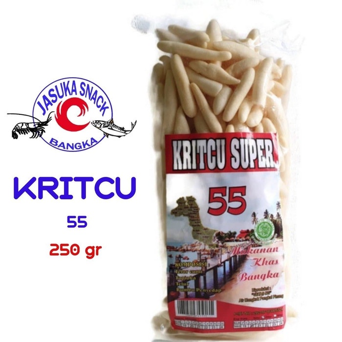 

TERLARIS Kerupuk + Keripik Telur Cumi + Kritcu Cap 55 250gr Asli Bangka