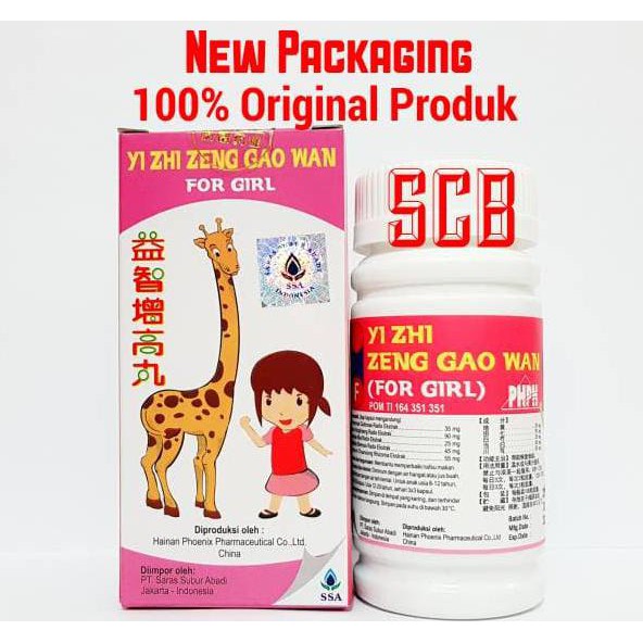 Grow Up Pills For GIRL - Yi Zhi Zeng Gao Wan / Obat Peninggi Badan