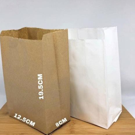 

Super Seller-957 Paper Bag / Kantong Kertas (M) - Kantong Roti / Snack / Fried Chicken - Putih