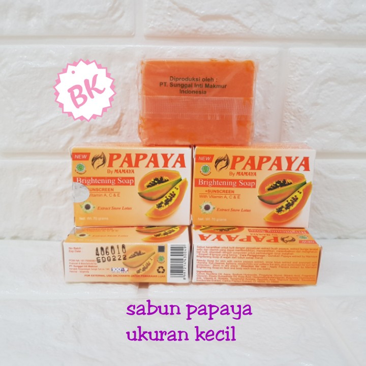 Rdl Sabun Papaya Mamaya Whitening Soap Original Bpom Shopee Indonesia