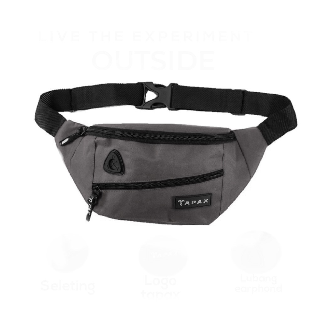 New Arival Tas Waistbag/Selempang Seleting Miring Modern Mini Stylish