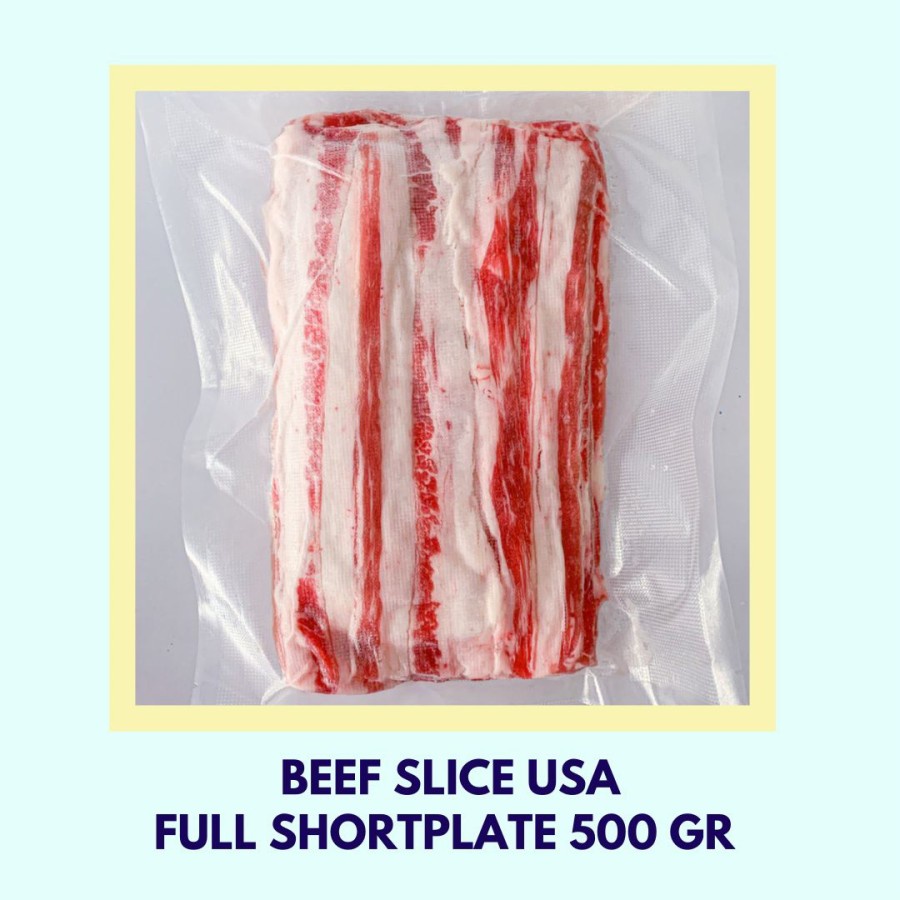 Beef Slice USA Shortplate 500gr - FROZEN FOOD