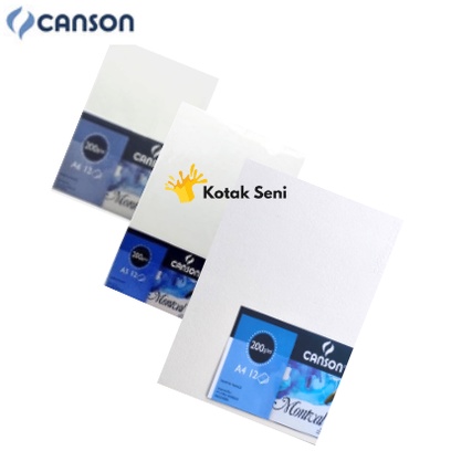

CANSON MONTVAL A6 / A5 / A4 200G 12PCS/PACK
