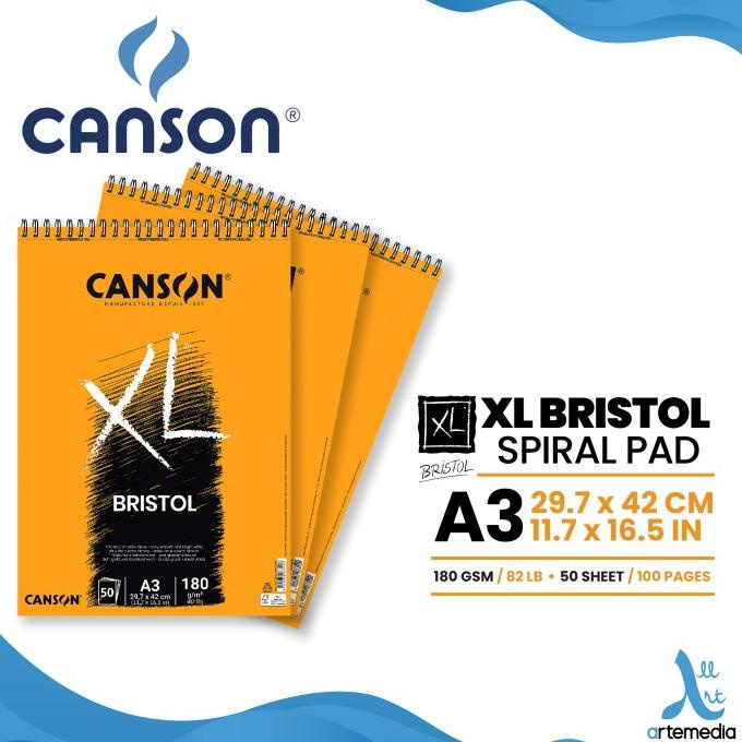

(COD) Canson A3 XL Bristol Paper Pad