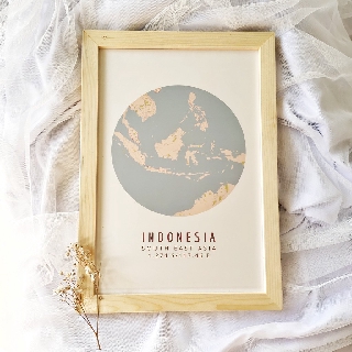  AESTHETIC  FRAME KAYU  20X30 HIASAN DINDING DEKORASI DINDING 