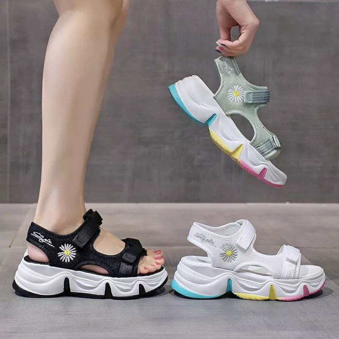 Sandal Tali Gunung Wanita Sendal Wanita Kekinian Sandal Gunung Wanita Korea Sandal Cewek Kekinian Sa