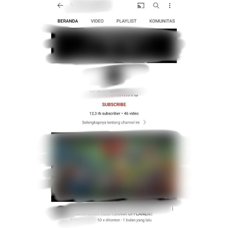 (Terjual) Akun YouTube 12k (Belum monetisasi)