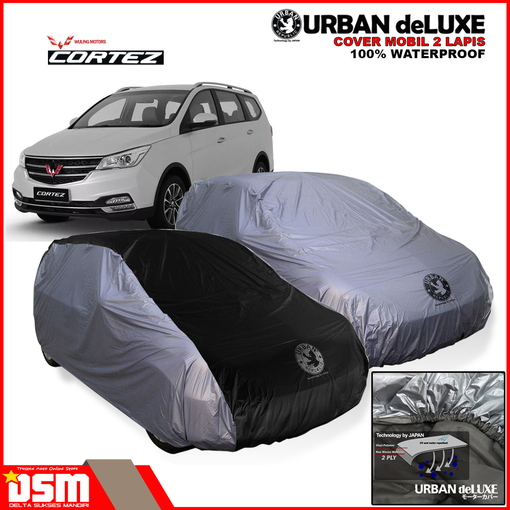 Urban Deluxe Cover Mobil 2 Lapis Wuling Cortez / 100% Waterproof Dan Anti Gores