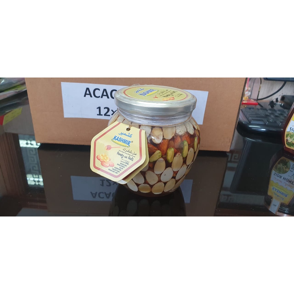 

MADU KASHMIR NATURAL HONEY NUTS KACANG ALMOND
