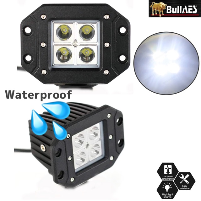 Lampu Cree Work Light 4 Mata LED SuperBright Waterproof