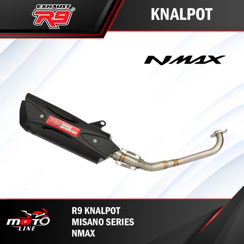 Knalpot R9 Misano Nmax