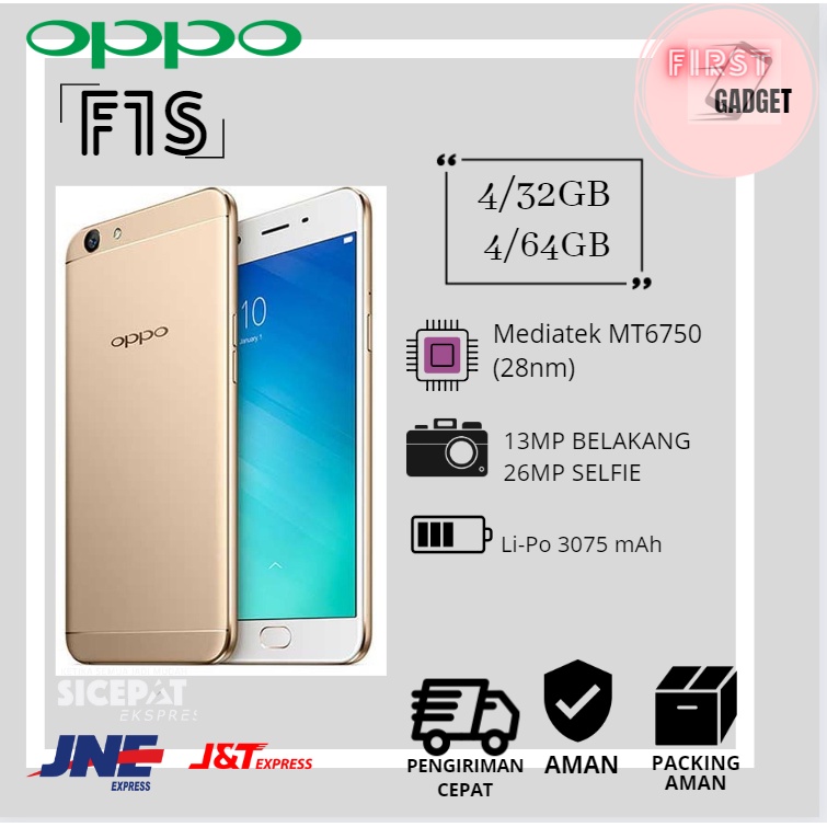HP OPPO F1S RAM 4/64GB FULLSET THE BEST GARANSI 12 BULAN