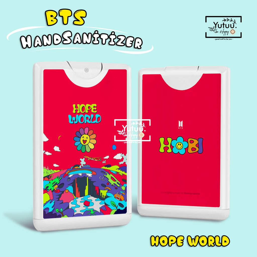 BANGTAN HANDSANITIZER POCKET SPRAY (HOPE WORLD VERSION ) fanmade