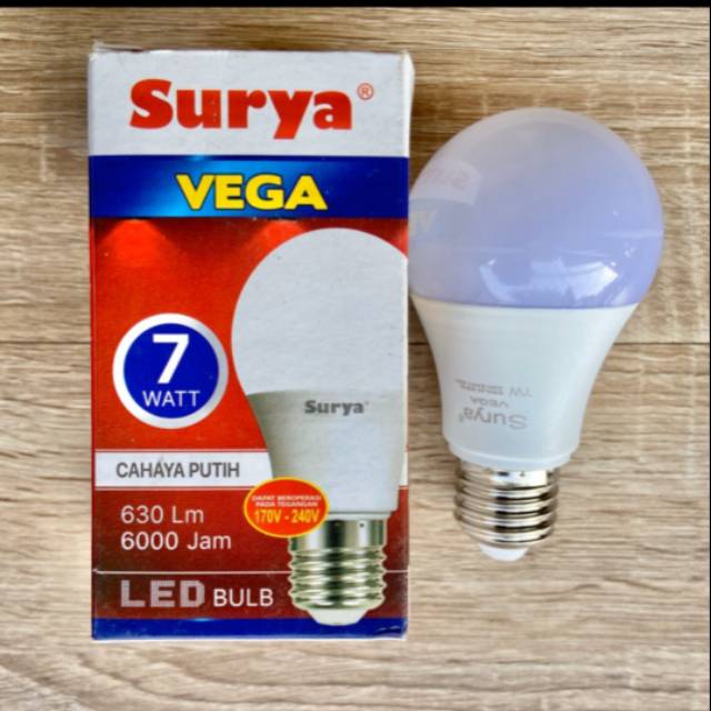 Bohlam Led/Lampu Led SURYA VEGA 7watt