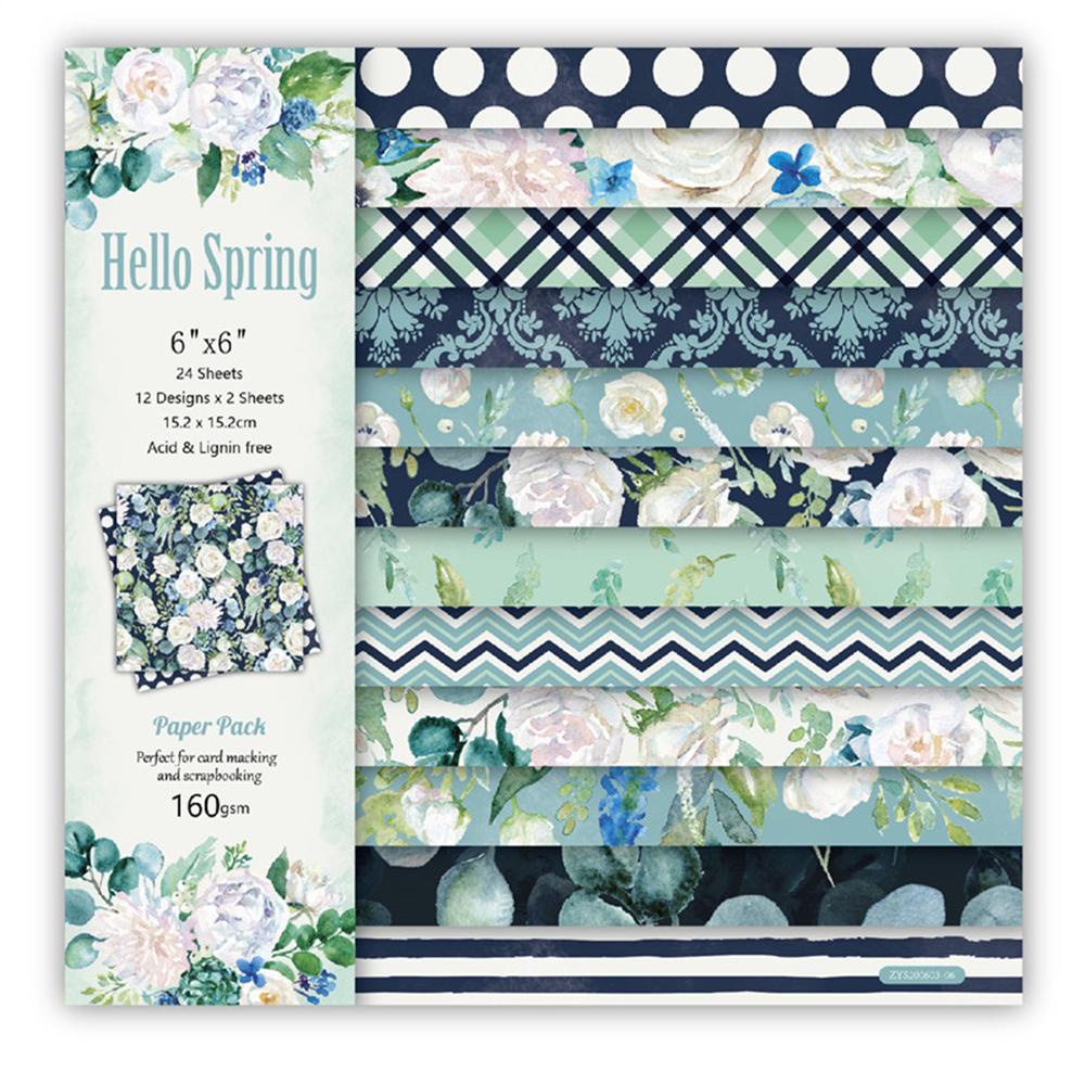 Kertas Scrapbooking Agustina DIY Pattern Spring Craft Paper