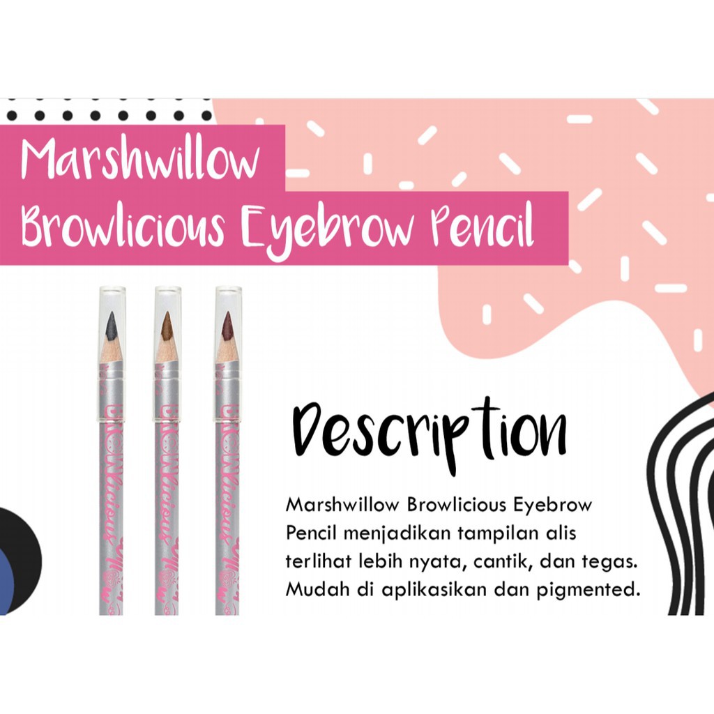 Marshwillow Pensil Alis Browlicious BPOM