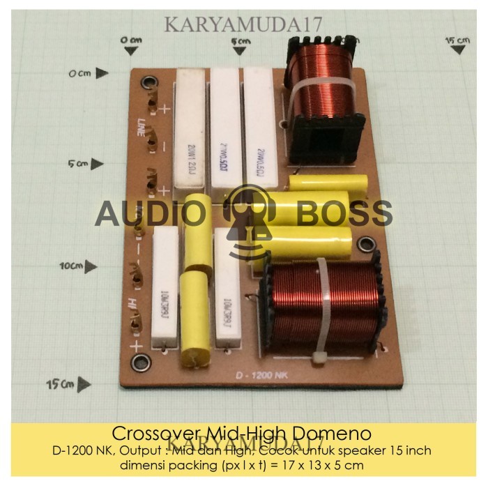 Crossover Pasif Mid High Domeno / Crossover Output Mid High D-1200 NK
