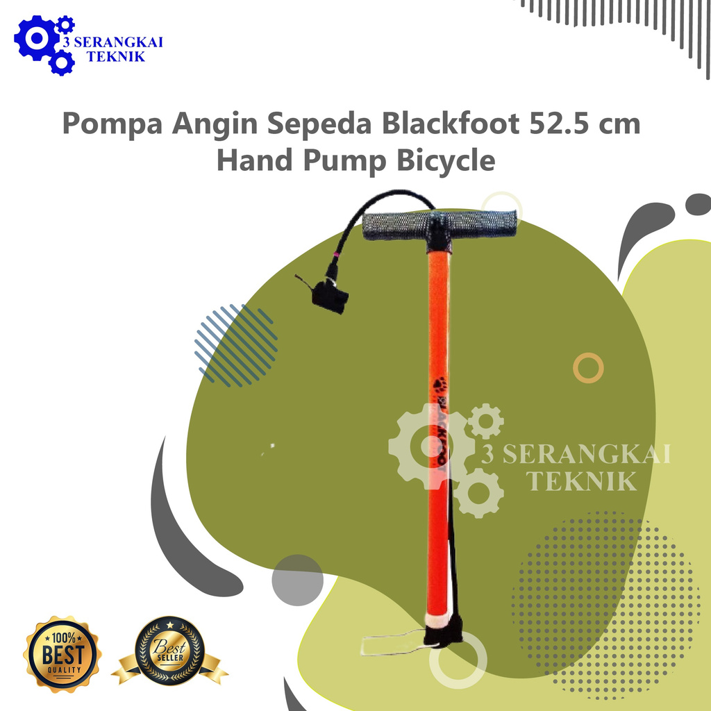 Pompa Angin Sepeda Blackfoot 52.5 cm Hand Pump Bicycle