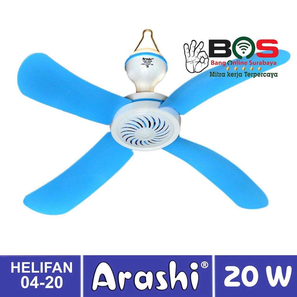 Kipas Angin Gantung Helifan 20 Watt Arashi AR-228 20Watt