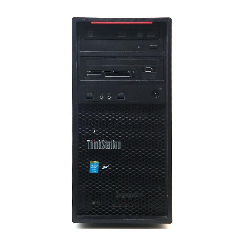 LENOVO THINKSTATION P300 (LENGKAP 1 SET MONITOR 24 INCH + PC) - INTEL XEON E3-1281 - 16GB RAM - HDD 1TB - VGA NVIDIA QUADRO - WINDOWS 10 ORIGINAL - FREE MOUSE &amp; KEYBOARD - LED THINKVISION T2452P - TEKNO KITA