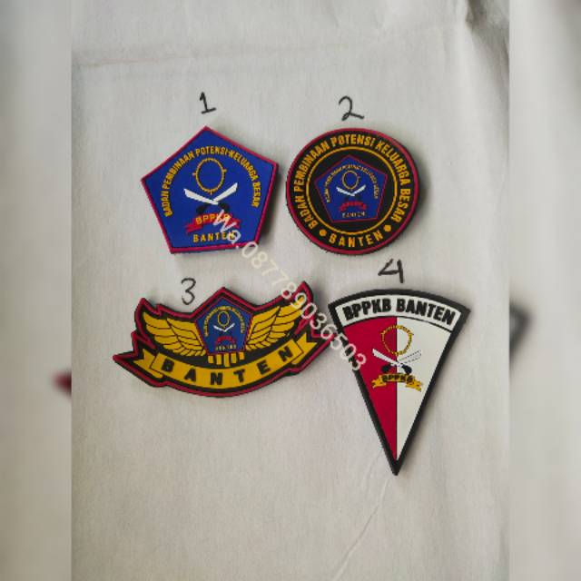 PATCH RUBBER BPPKB BANTEN/LOGO KARET  BPPKB BANTEN