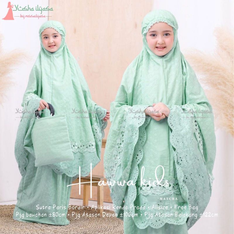 HAWWA MUKENA KIDS Original Product By YUSHA ILYASA✔ | ORI Product BERLABEL✔ | Pusat Fashion Solo