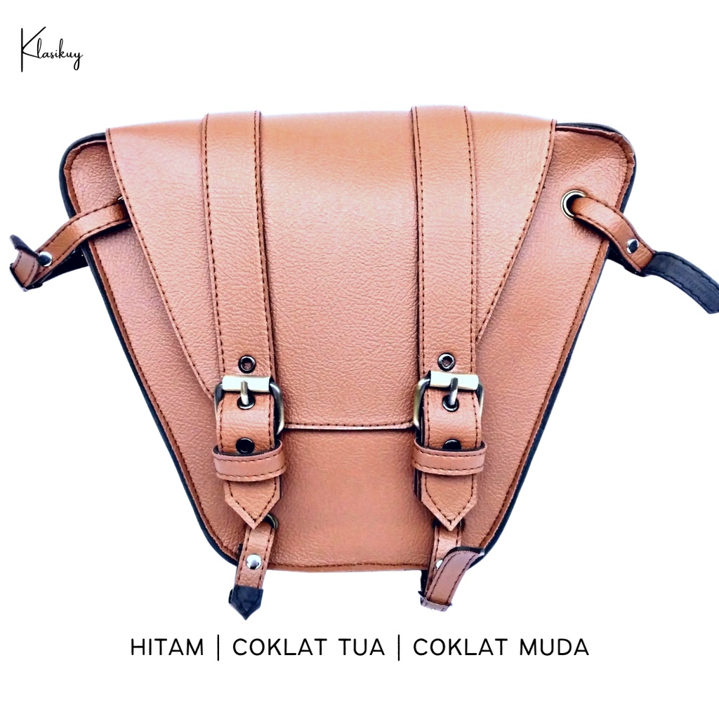 KLASIKUY - Model 01 : Tas Motor Side Bag Samping Motor Klasik Custom Japstyle