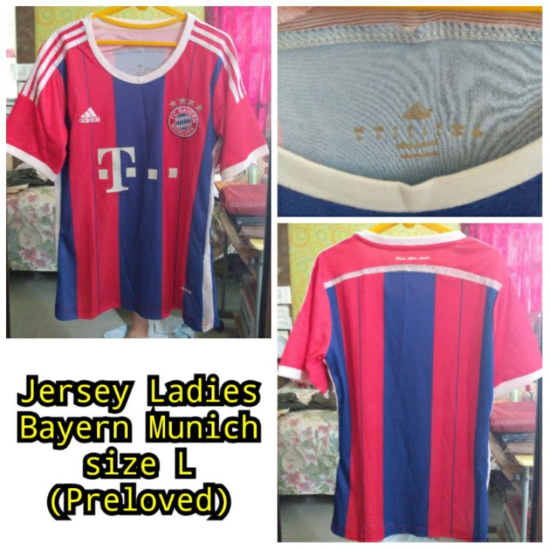 (Preloved) Jersey Ladies Bayern Munich Size L | Jersey Ladies Bayern Munchen Size L | Jersey Ladies 