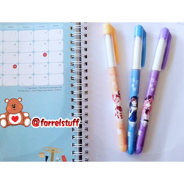 

Pulpen gel motif Aikatsu