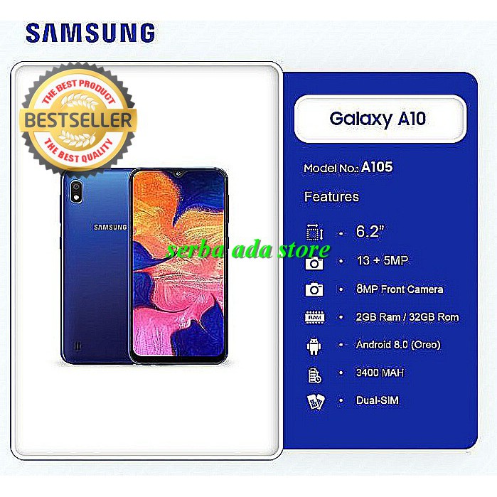 handphone/Handphone Samsung /Samsung A10 /Samsung ram 2GB/garansi resmi/ warna random