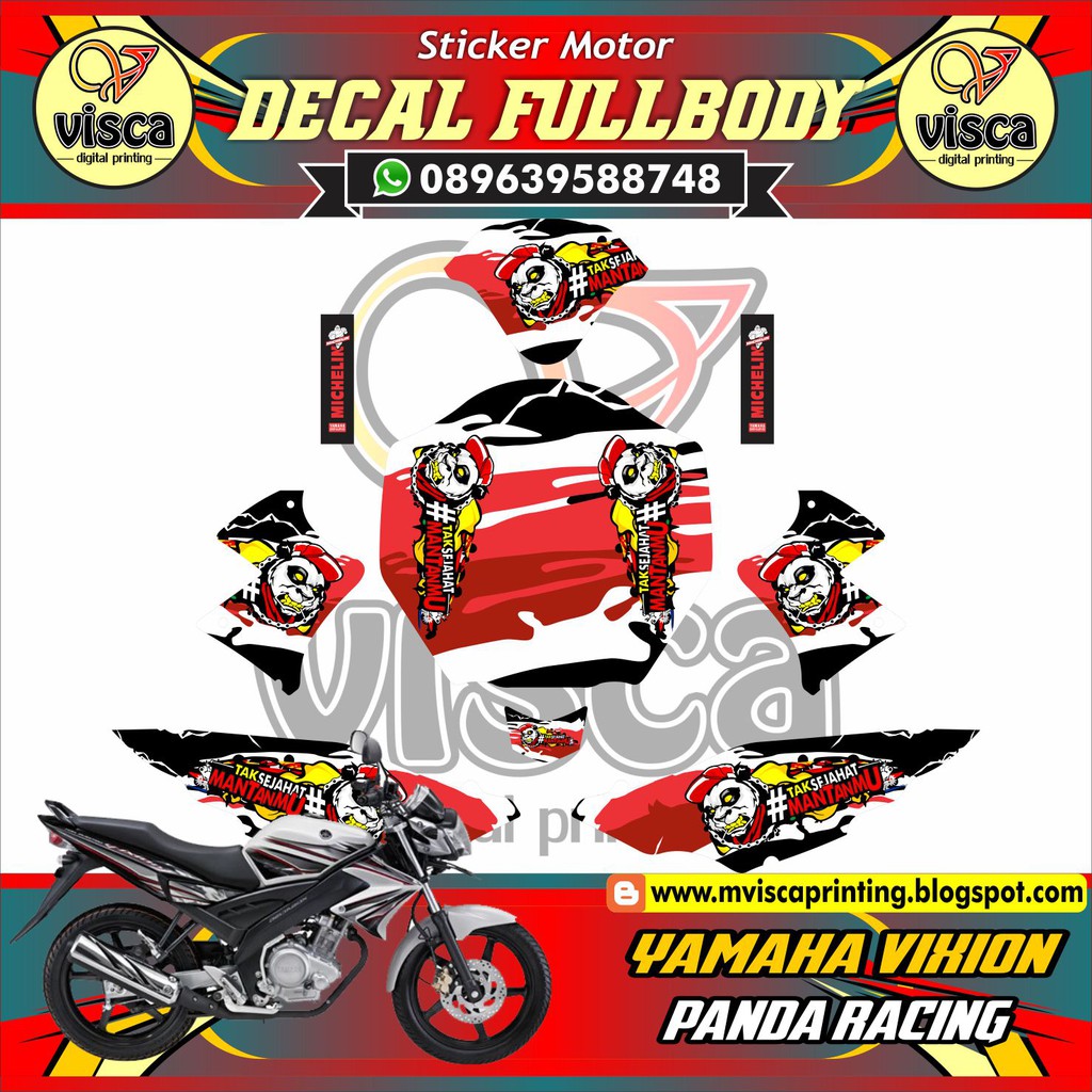 Decal Stiker Motor Vixion Lama Stiker Decal Motor Vixion Lama