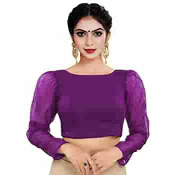 choli india lengan balon / croptop / atasan saree india